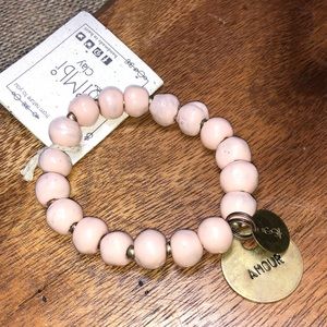 Handmade Simbi Clay Bead Charm Bracelet